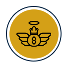 Pet protection interactive gold icon