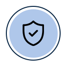 Pet protection default blue icon