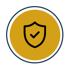 Pet protection interactive gold icon